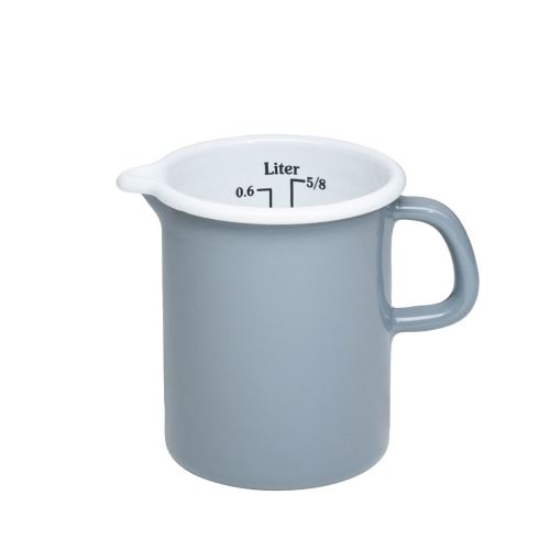 RIESS Hrnek s výlevkou a odměrkou 9 cm 0,5 l, šedý