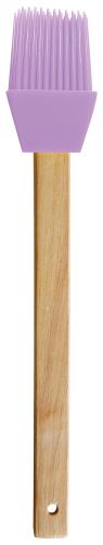 ALVARAK Mašlovačka GURMÁN 23 cm, dřevo/silikon, sv.fialová