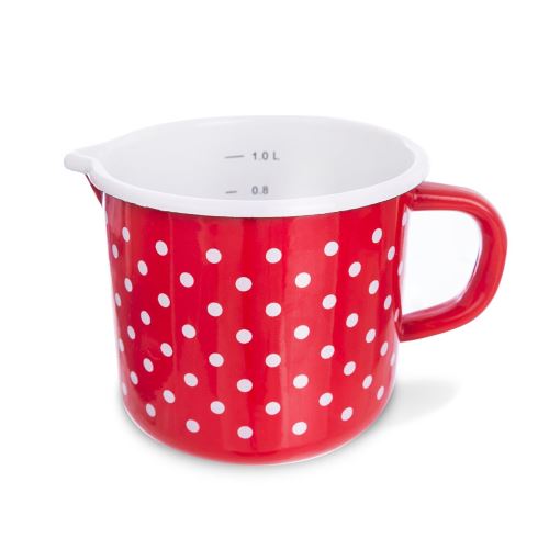 ORION Hrnek s výlevkou 12 cm 1,2 l, tečka