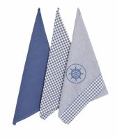 Кухонні рушники FORBYT CIRCLE та DIAMOND, 45 x 70 см, 3 шт., 100% бавовна