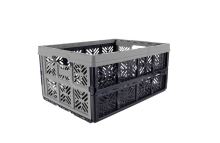 KEEEPER Folding crate 48 x 35 x h. 23 cm, carry. 16 kg, north gray