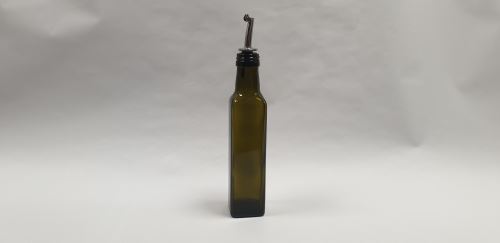 Lahev na olej MARASCA s nálevkou 0,25 l, tmavá