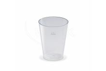 Party glass CRYSTAL 200 ml 6 pcs, plastic PS