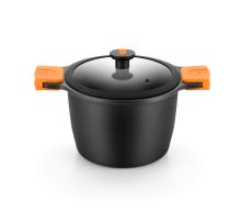 BRA High pot Efficient ø 24 cm, height 17.7 cm, 6.8 l, glass lid