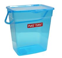 PLAST TEAM Box with lid and handle 6 l, colors mix
