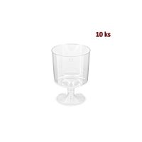 Pohárek párty na víno KRYSTAL 200 ml 10 ks, plast PS