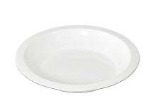 PETRA plastic Plate 24 cm deep with rim, plastic, white