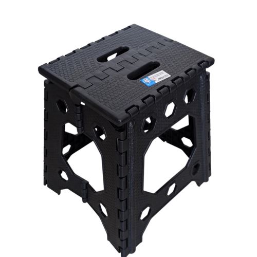 OZGEN PLASTIC Stolička multifunkční skládací vysoká 35 cm, černá