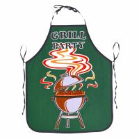 FORBYT Kitchen apron Grill party, 63 x 75 cm, green