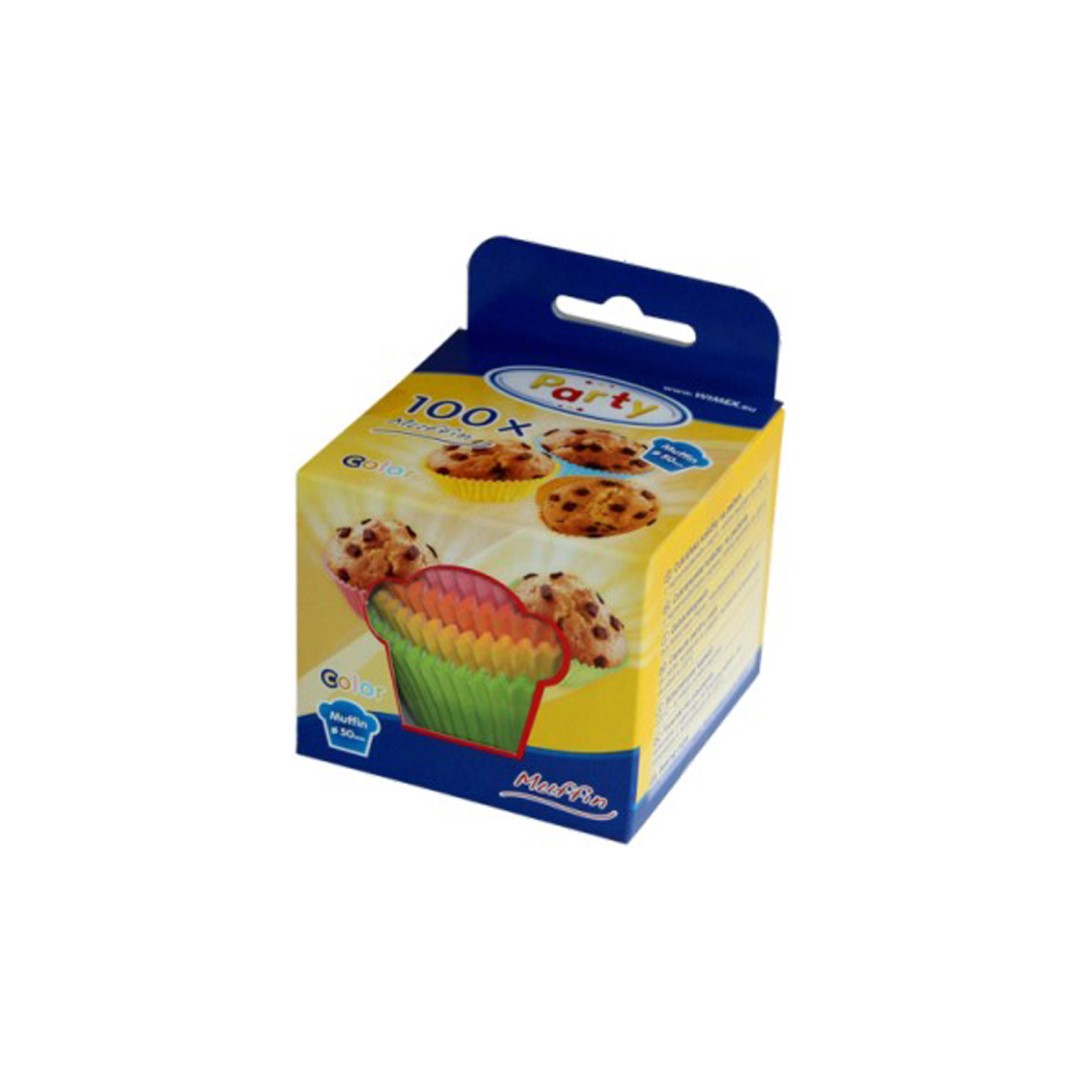 WIMEX Cukrářské košíky na pečení o 50 mm x 30 mm, 100 ks, barevné_2 (1)