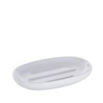 KELA Soap dish ISABELA 13.5 x 8.5 cm, ceramic, white