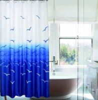DURAMAT Koupelnový závěs dekor CY-165h, 180 x 200 cm, textilní, vodní ptáci