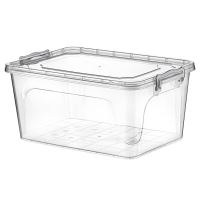 HOBBY LIFE Box with lid MULTI low 30 l, transparent