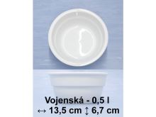 G. BENEDIKT Miska vojenská 13,5 cm, porcelán_0