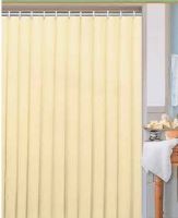 DURAMAT Bathroom curtain one color 180 x 200 cm, vinyl, beige