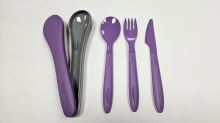 SISTEMA Cutlery set in case, purple