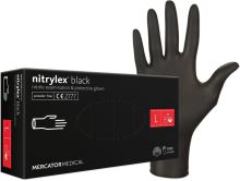 NITRYLEX Gloves nitrile 100 pcs L black without powder