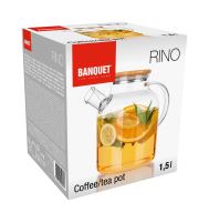 BANQUET Konvice RINO 1,5 l, sklo/bambusové víčko/sítko nerez_0 (7)