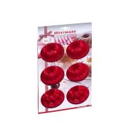 WESTMARK Forma silikonová na 6 báboviček TRIO mix, 29,5 x 17,5 x 4 cm, červená_4