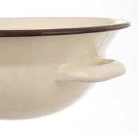 ORION Krajáč s uchy, zadělávací mísa 26 cm, smalt, béžová_2 (1)
