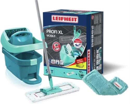 LEIFHEIT Podlahový mop MICRO DUO XL 42 cm s vědrem PROFI s integrovanými kolečky 55096 _3