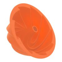 ORION Forma silikonová na bábovku, bábovka FLOWER, o 23,5 cm, výška 9,5 cm, oranžová_2