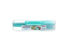 SISTEMA Snack box with bowl and yogurt container 1.48 l, mint