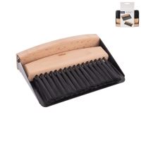 ORION Smetáček s lopatkou mini s magnetem BLACK, dřevo/kov