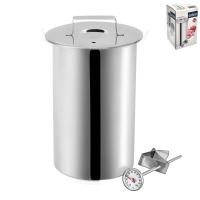 ORION Ham stainless steel with thermometer, ø 10 cm