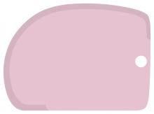 ALVARAK Кухонний шпатель універсальний 13 х 9 см, рожевий
