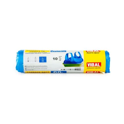 VIBAL Pytle na odpad s uchy 60 l / 10 ks, pevné