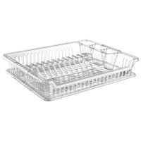 HOBBY LIFE Dish drainer VIO large 46 x 38.5 cm, with tray, transparent