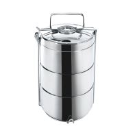ORION Food carrier thermo stainless steel double skin 3 x 0.9 l