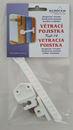 KUBÍČEK Větrací zarážka do oken a dveří, hnědá