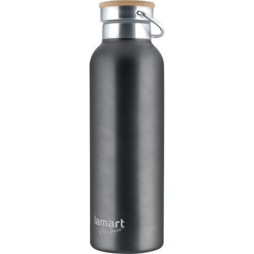 LAMART Termoláhev BANDE nerez / bambus 0,5 l
