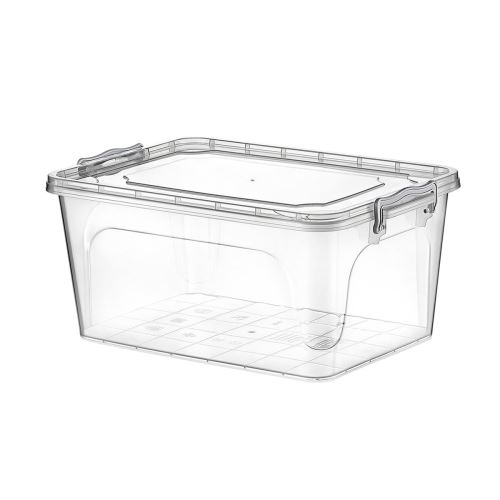 HOBBY LIFE Box s víkem MULTI nízký 5 l, transparentní