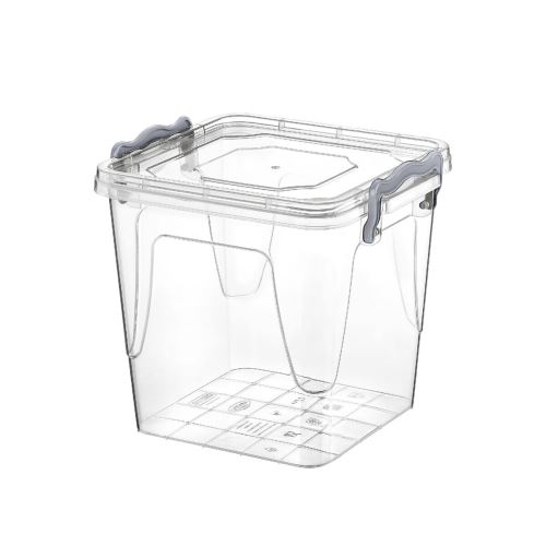 HOBBY LIFE Box s víkem MULTI vysoký, čtverec, 1,8 l, transparentní