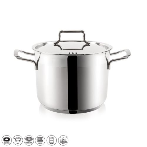ORION Hrnec ANETT o 26 cm, 10,5 l, výška 20 cm, nerezová poklice
