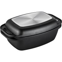 LAMART Baking pan with lid DOUBLE, 9 l + 3 l