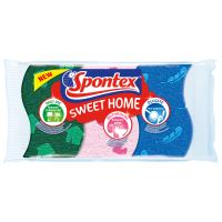 SPONTEX Viscose sponges Sweet home 3 pcs