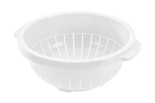 TONTARELLI Cedník malý 27 x v.11 cm, bílý, plast