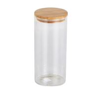 Glass jar with bamboo lid 1.3 l