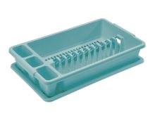 TONTARELLI Dish drainer 45 x 27 cm, with tray, teal