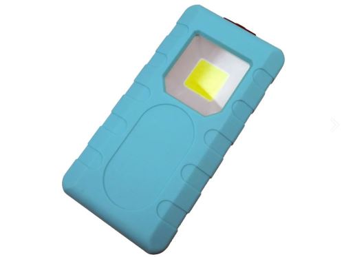 KONNOC Svítilna pracovní plochá LED 1 x 3W COB LED s magnetem, 3 ks AAA baterií, rozměr 55