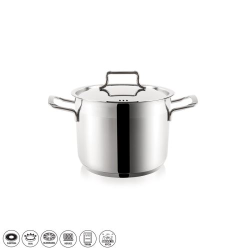 ORION Hrnec ANETT o 16 cm, 2,3 l, výška 12 cm, nerezová poklice