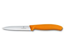 VICTORINOX Knife with corrugated blade Swiss Classic 10 cm, 6.7736.L9, orange