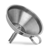 ORION Funnel, funnel 12.5 cm with strainer, stainless steel