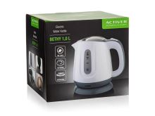 ACTIVER Konvice plastová BETHY 1,0 l, 900-1100W, otočná o 360st., bílo-šedá_2 (1)