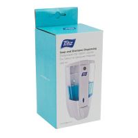 TITIZ Dávkovač tekutého mýdla 0,45 l, plast, bílý/čirý_0 (6)