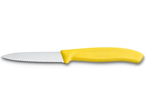 VICTORINOX Nůž s vlnitým ostřím Swiss Classic 8 cm, 6.7636.L118, žlutý